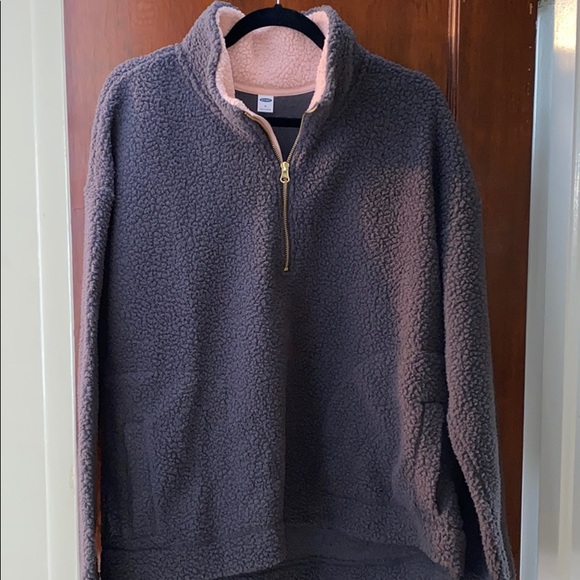 Old Navy Jackets & Blazers - Purple 3/4 zip Sherpa